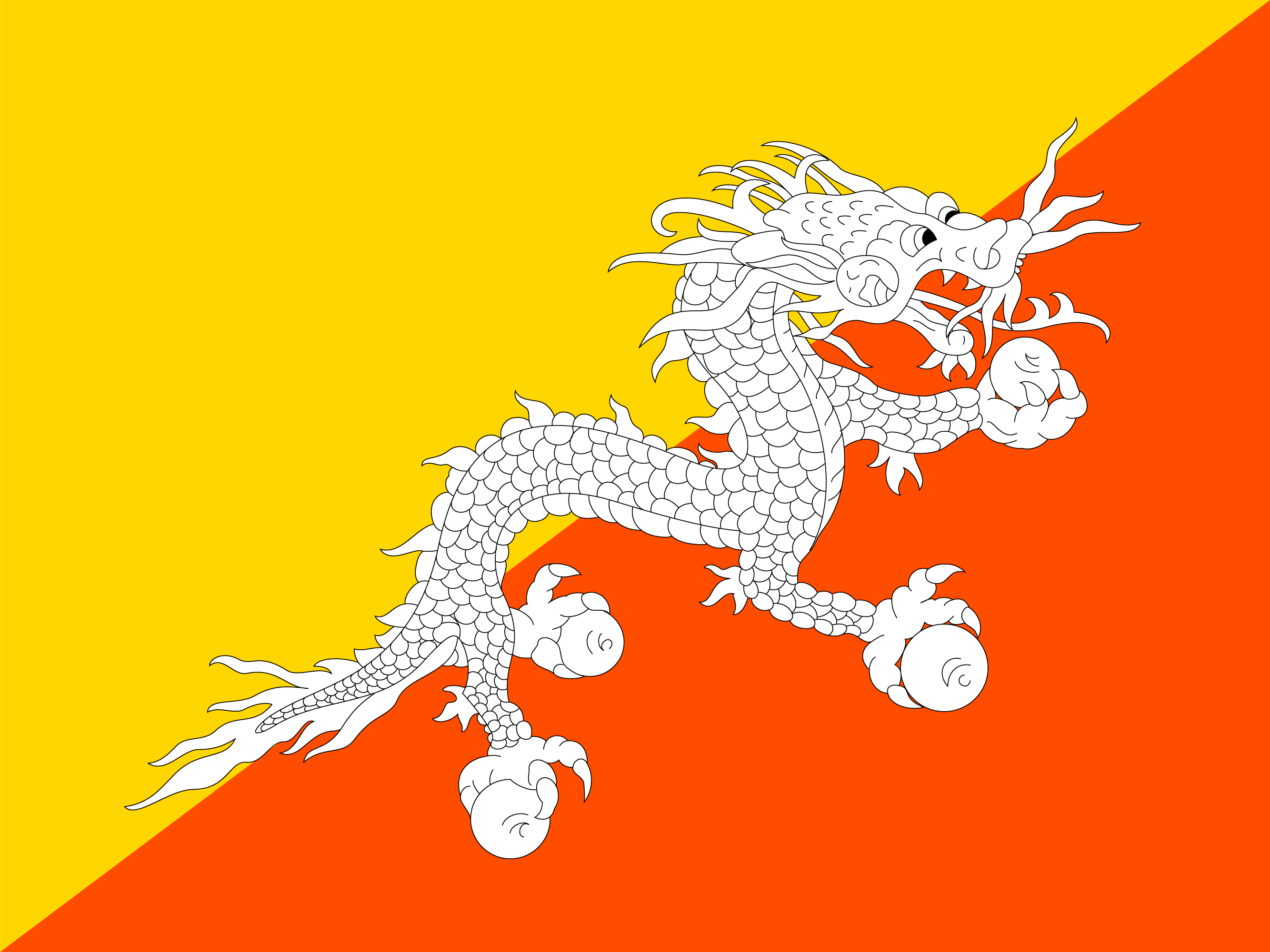 不丹 国旗