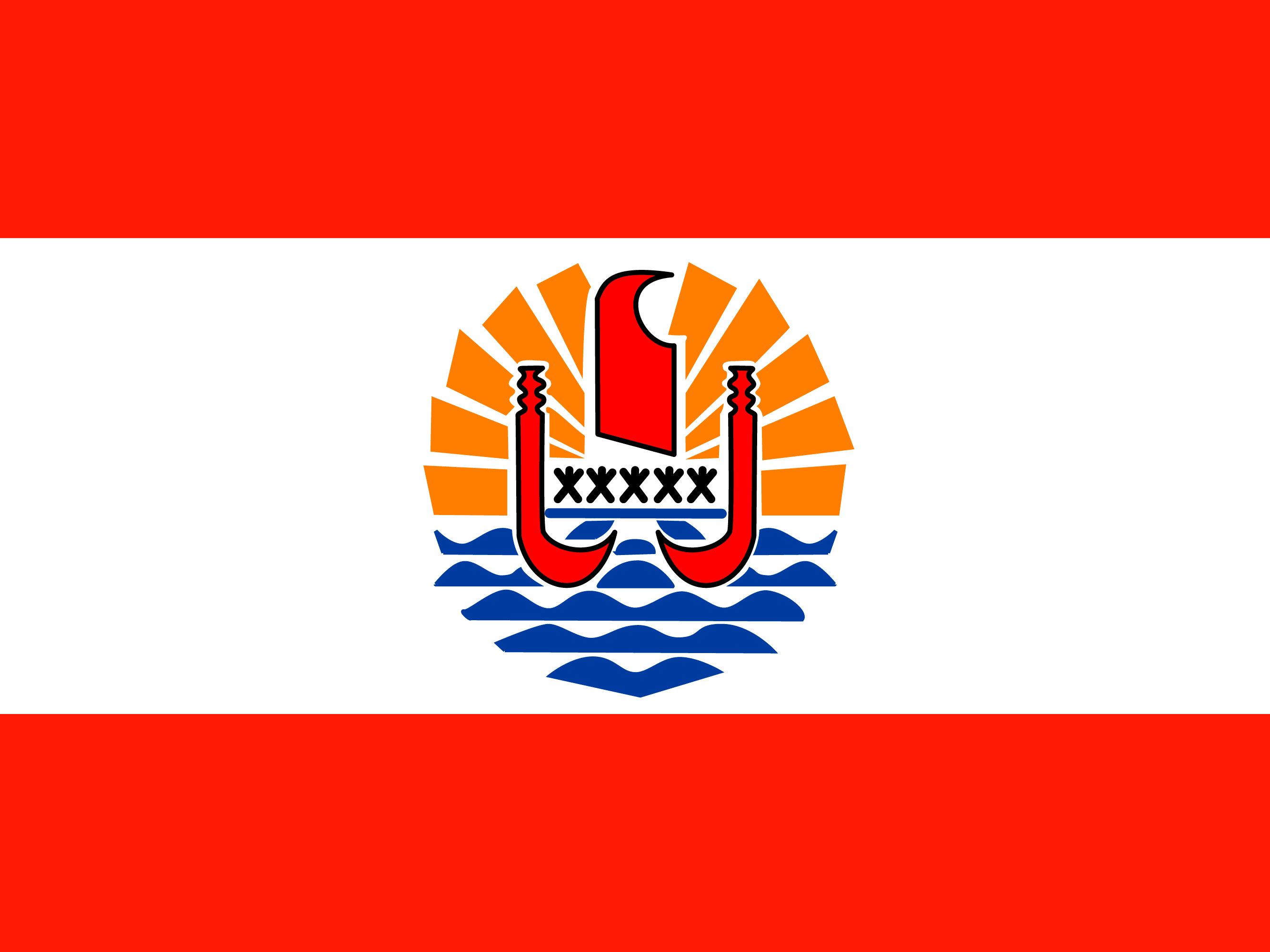 法属波利尼西亚 国旗