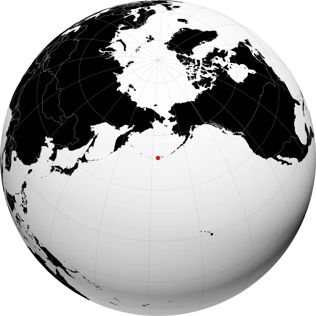阿达克 在地球仪上