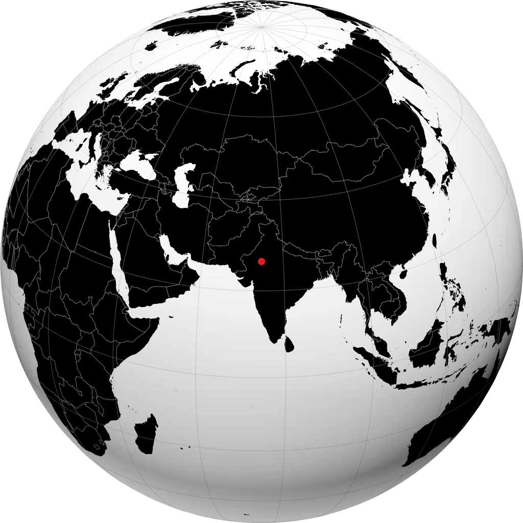 阿杰梅尔 在地球仪上