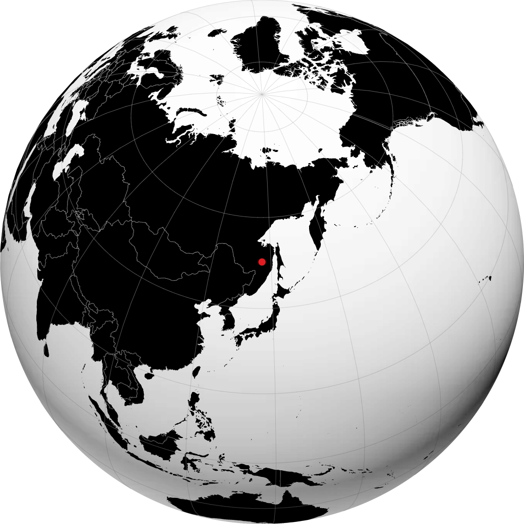 阿穆尔斯克 在地球仪上