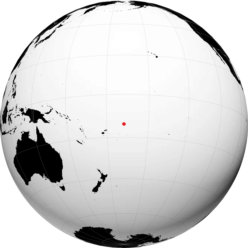 阿皮亚 在地球仪上