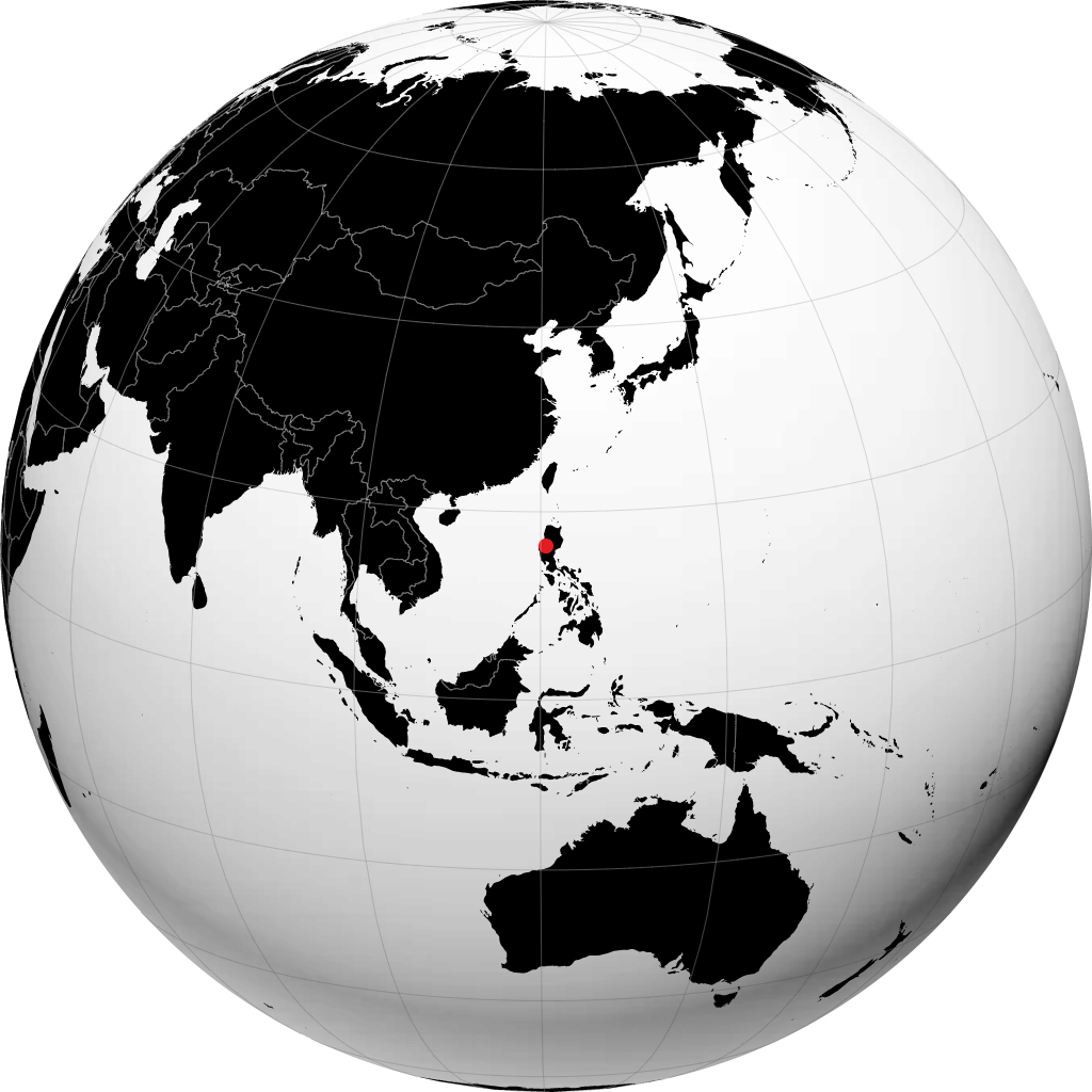 碧瑶 在地球仪上