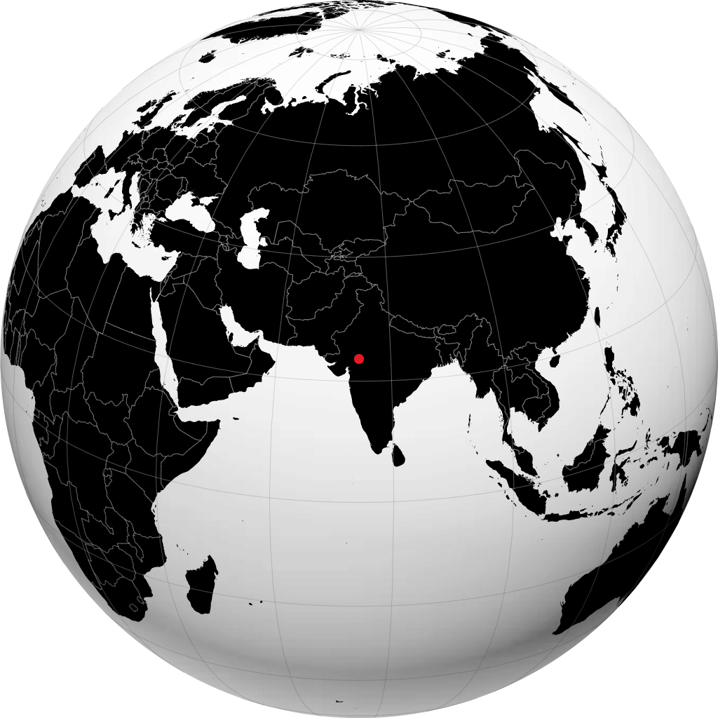 班斯瓦拉 在地球仪上