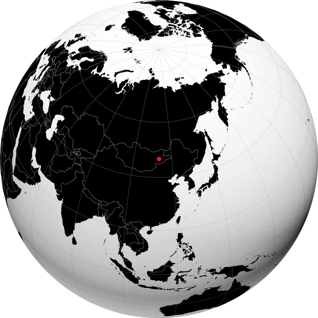 巴鲁恩乌尔特 在地球仪上