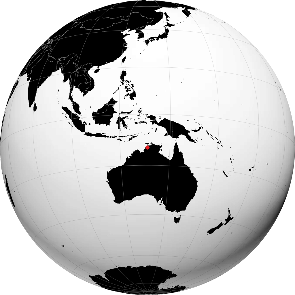 巴切勒 在地球仪上