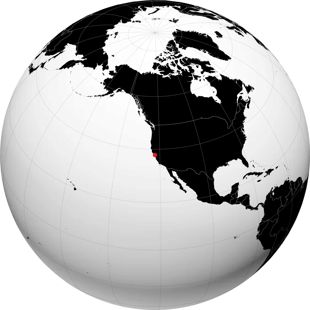 伯克利 在地球仪上