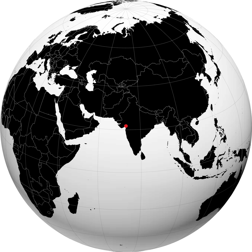 巴鲁奇 在地球仪上