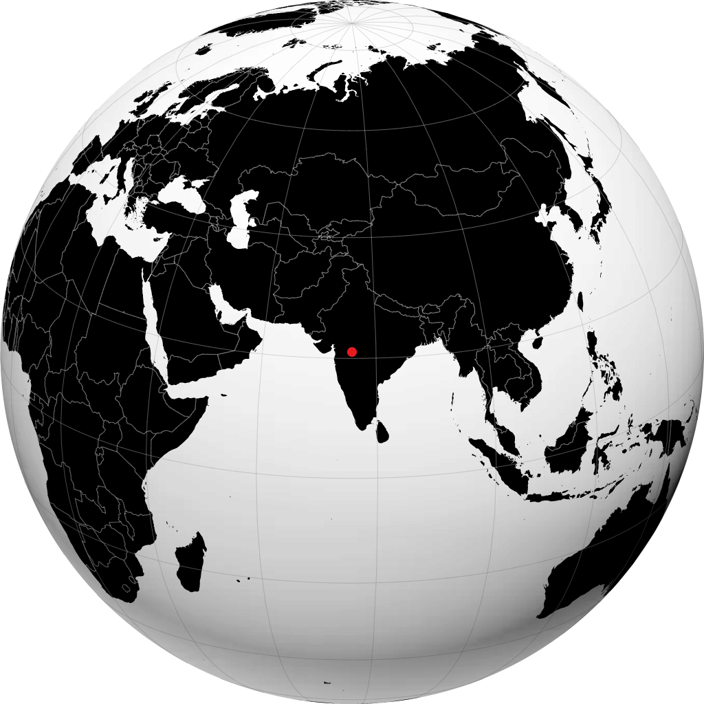 布萨瓦尔 在地球仪上