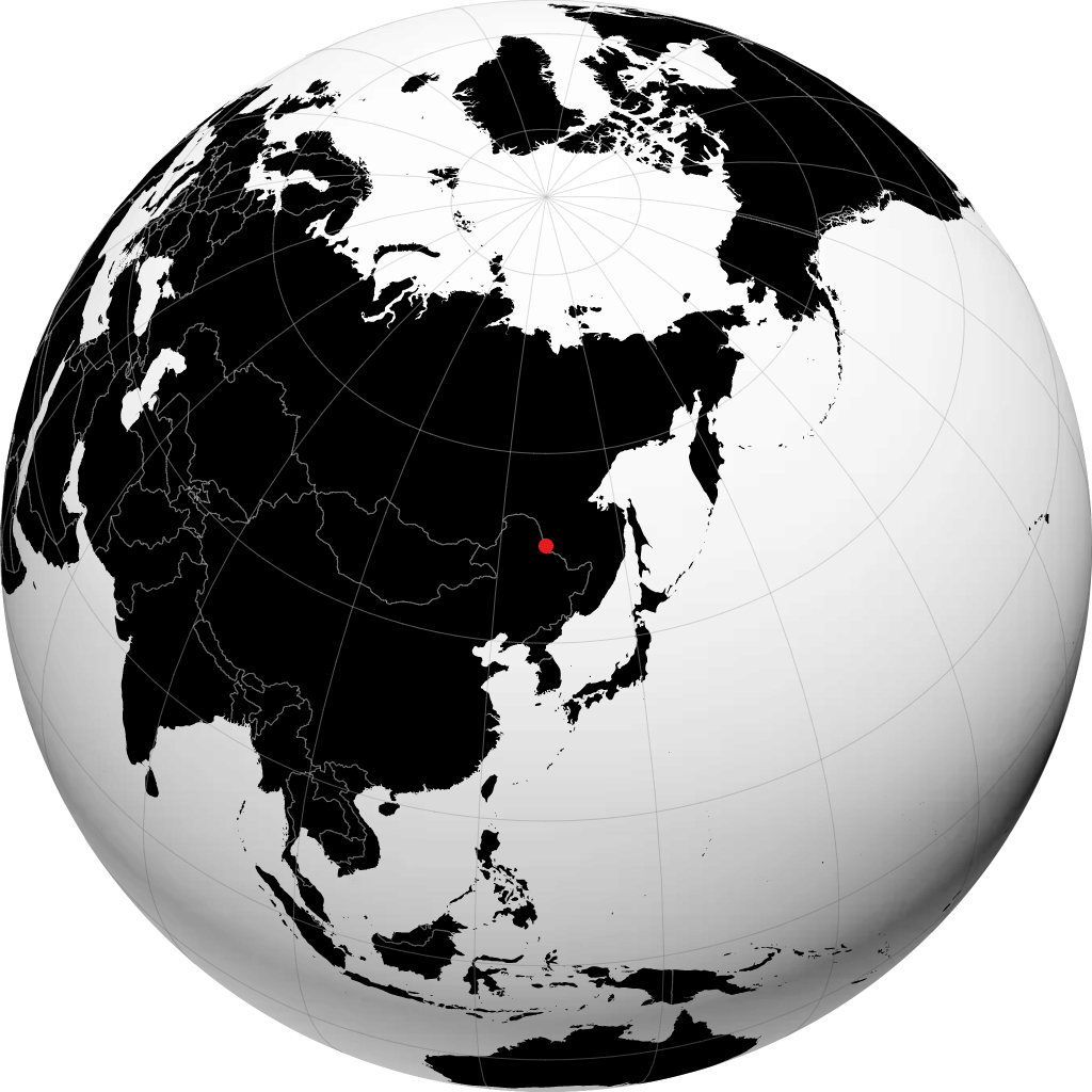 布拉戈维申斯克 在地球仪上