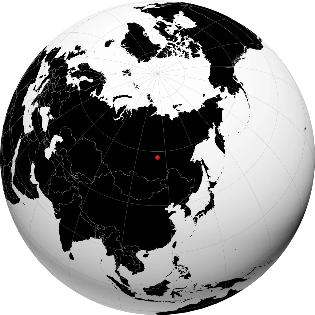 博代博 在地球仪上