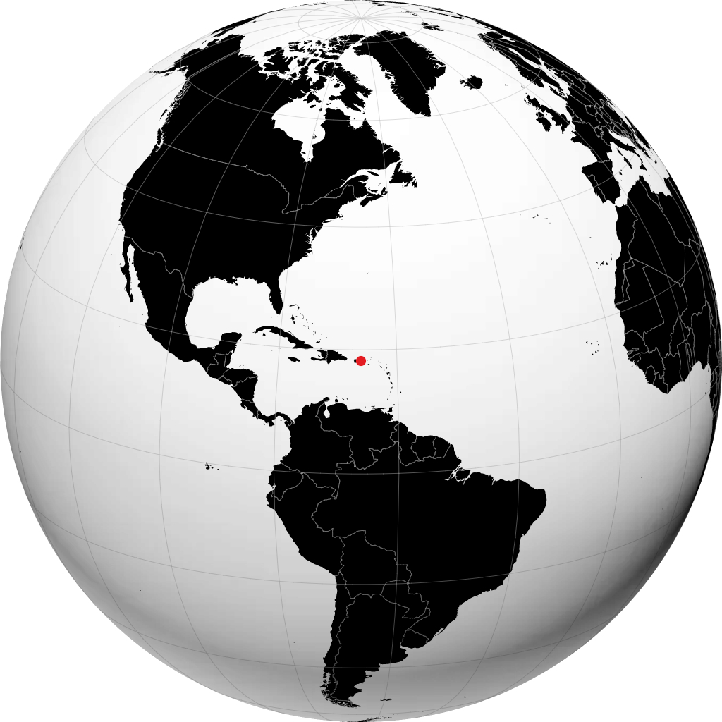 卡瓜斯 在地球仪上