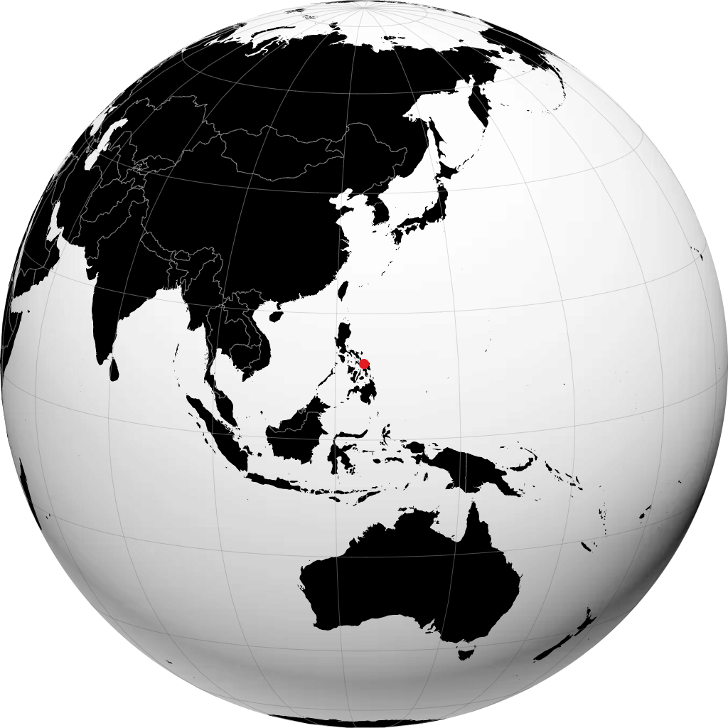 卡尔巴约格 在地球仪上