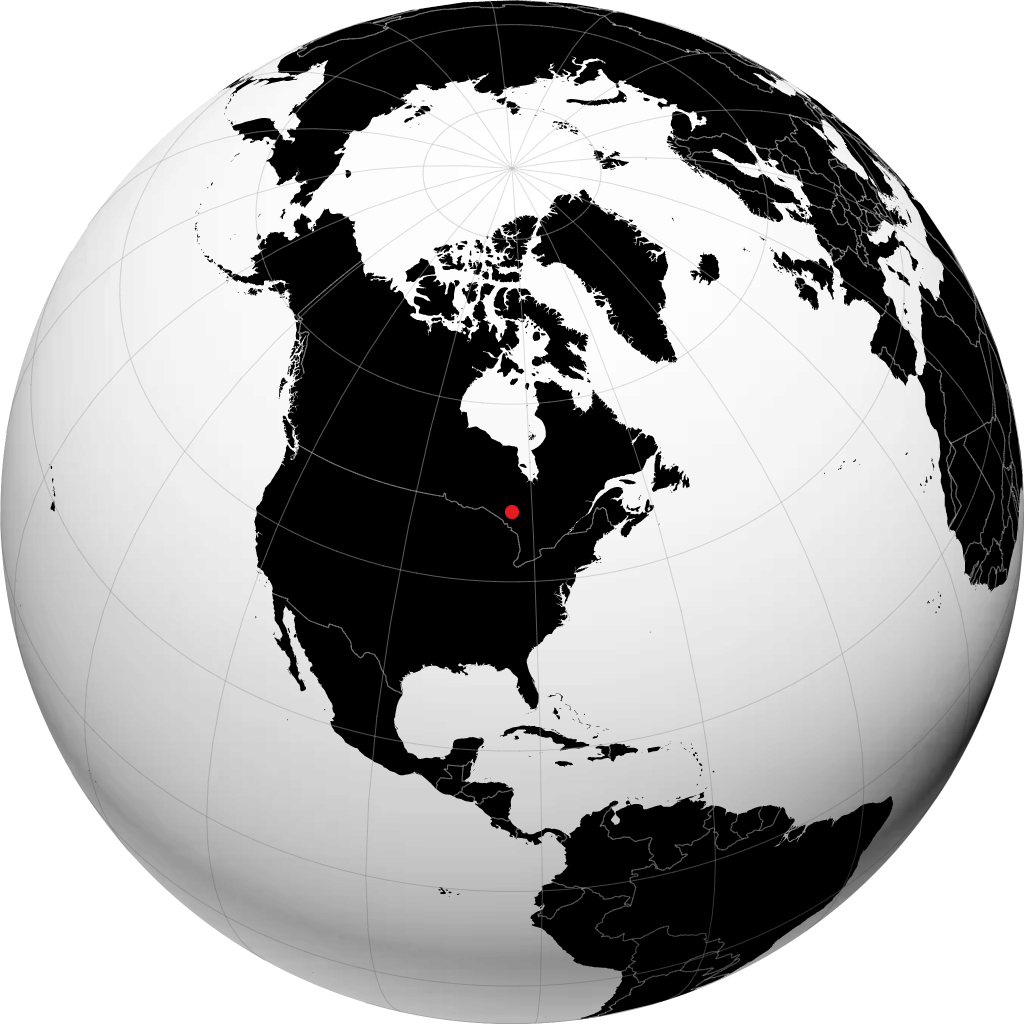 查普洛 在地球仪上