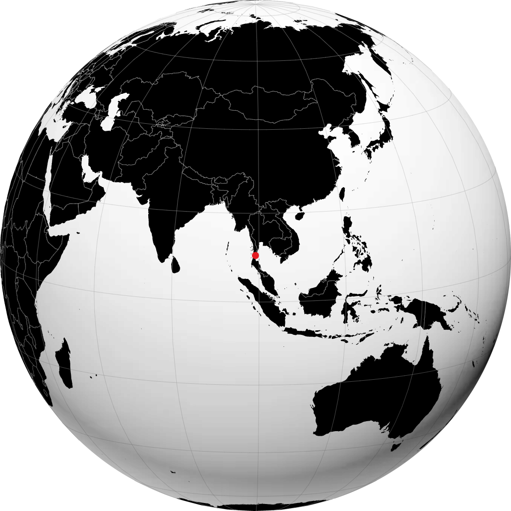 春蓬 在地球仪上