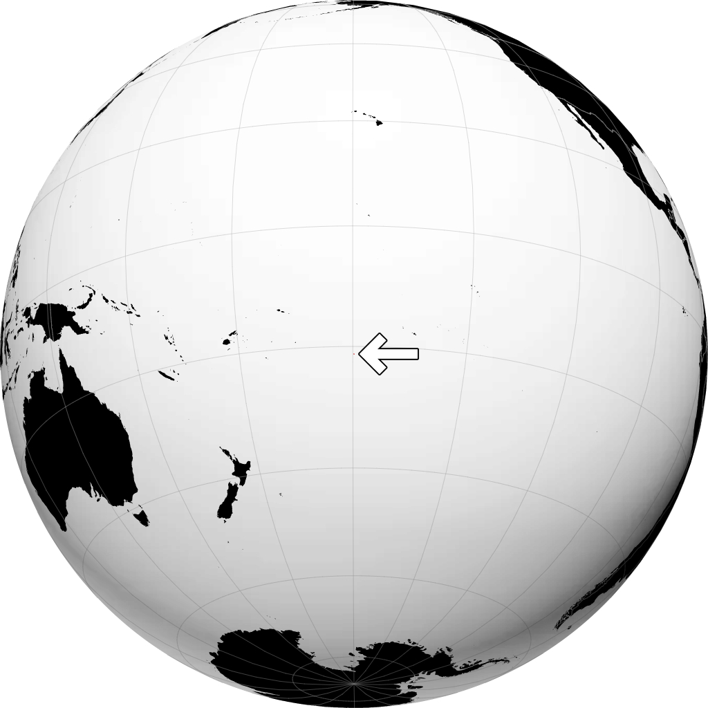 库克群岛 在地球仪上