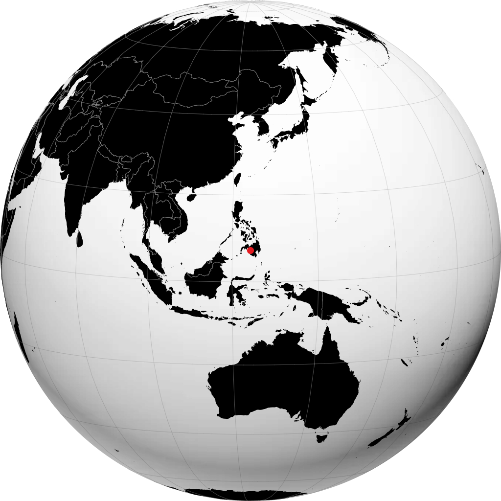 哥打巴托市 在地球仪上