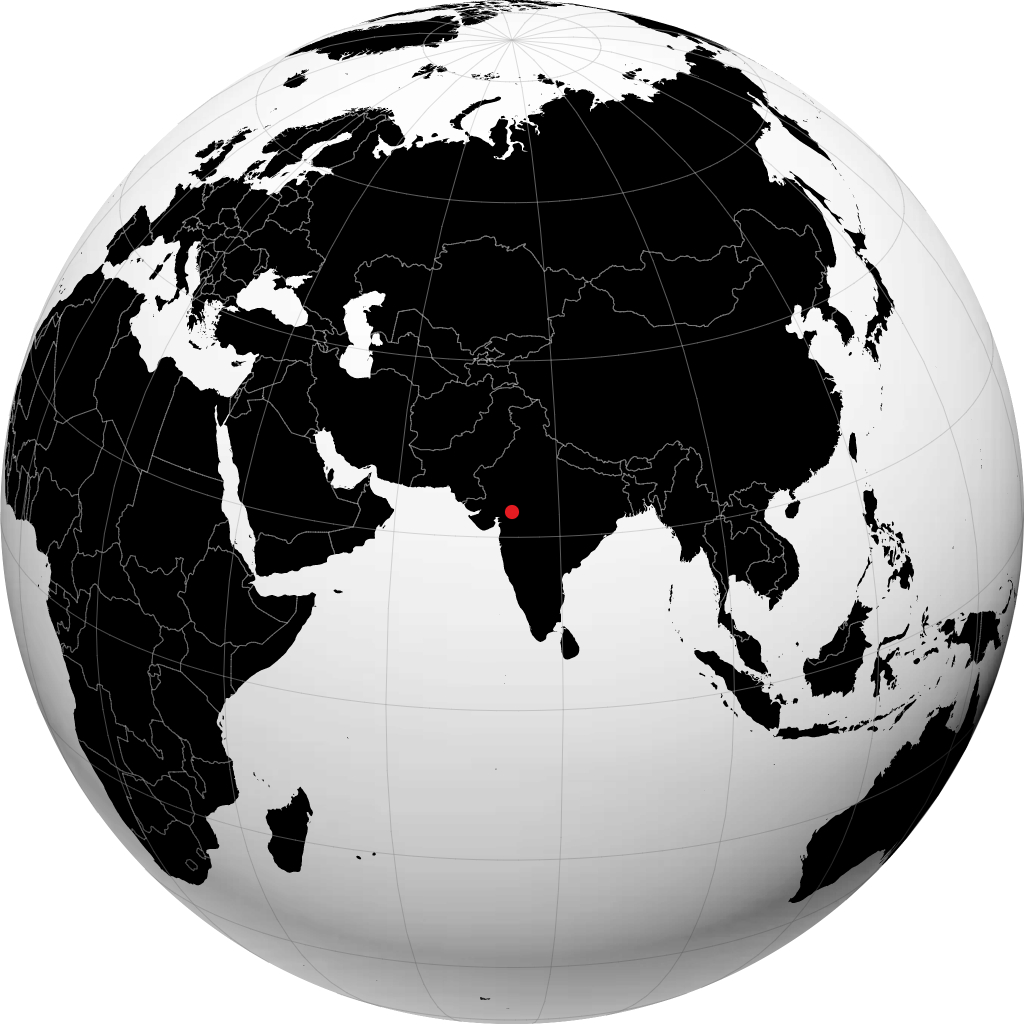 达霍德 在地球仪上