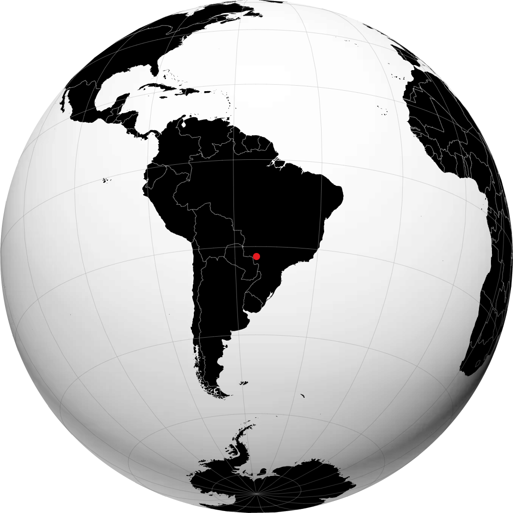 杜拉多斯 在地球仪上
