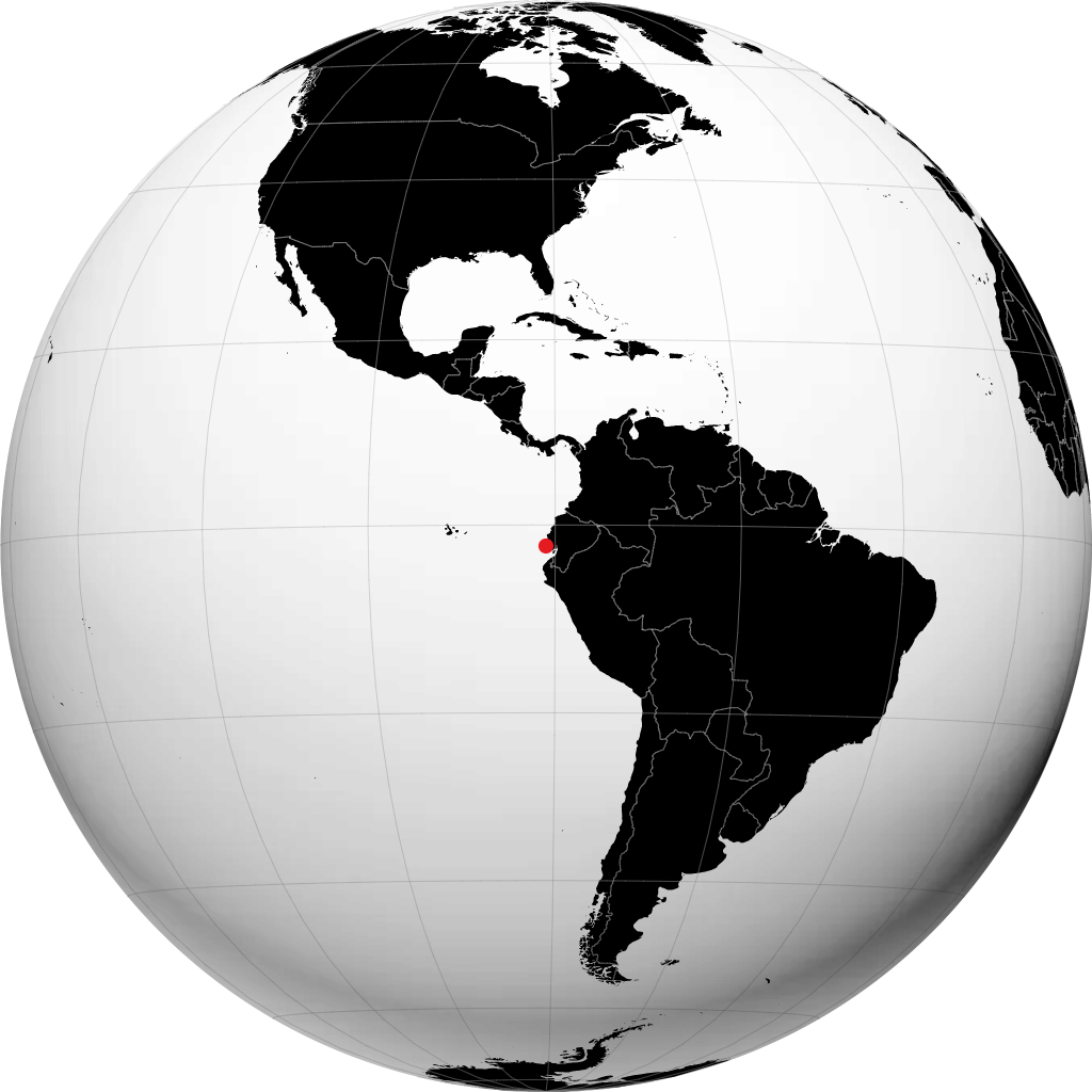 萨利纳斯 在地球仪上