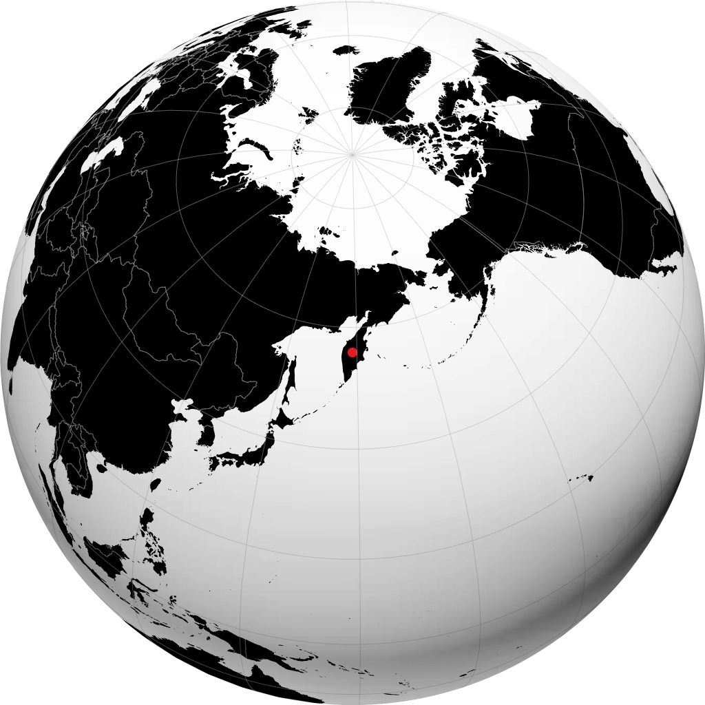 埃索 在地球仪上