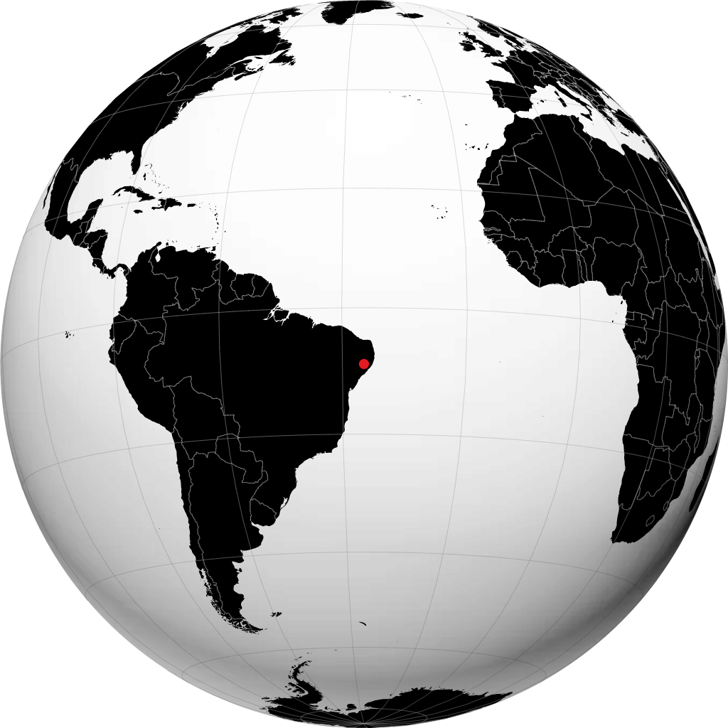 加拉尼翁斯 在地球仪上