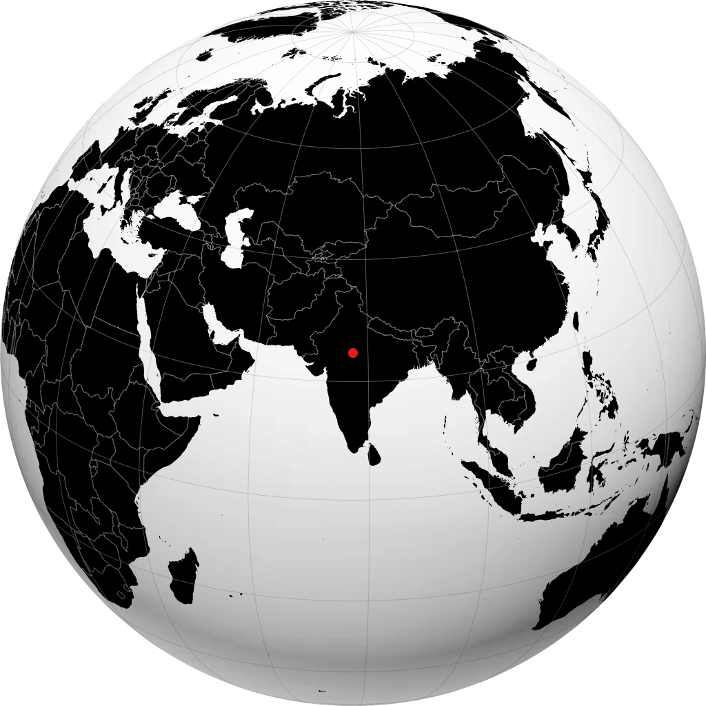 古纳 在地球仪上