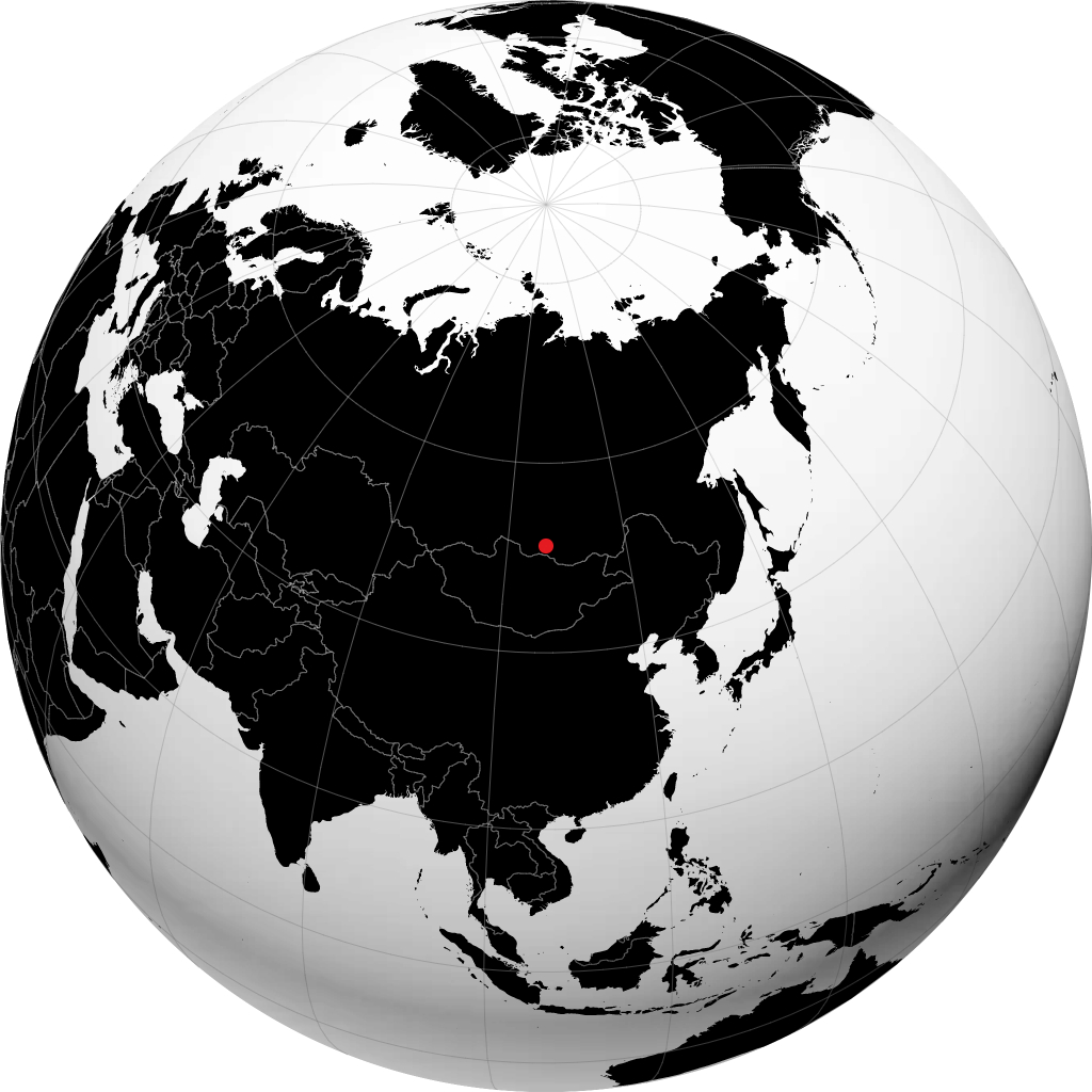 古西诺奥焦尔斯克 在地球仪上