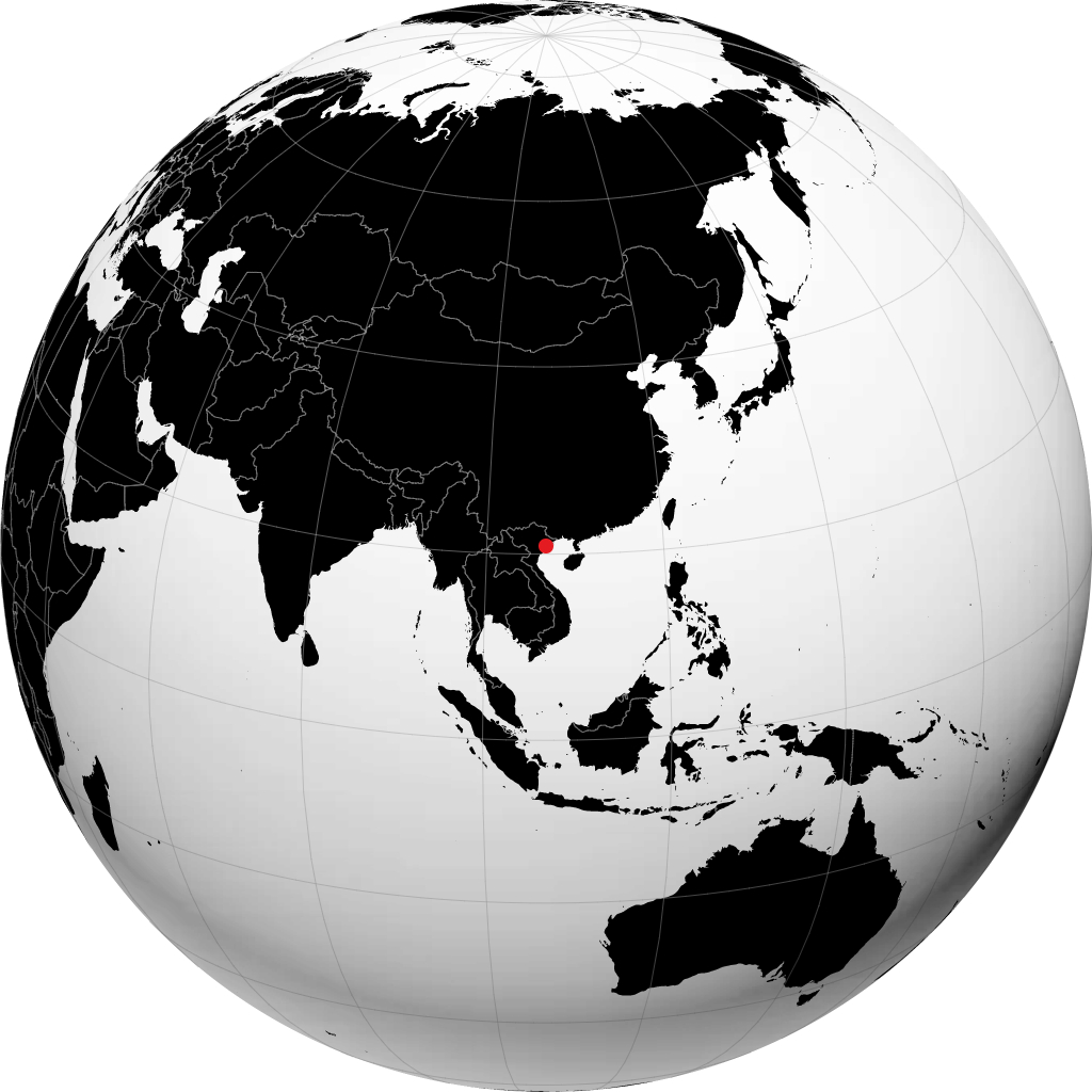 海防 在地球仪上