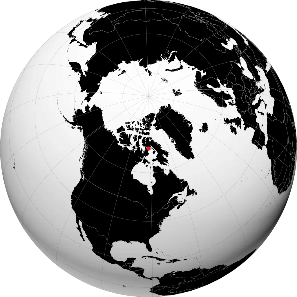 伊格卢利克 在地球仪上