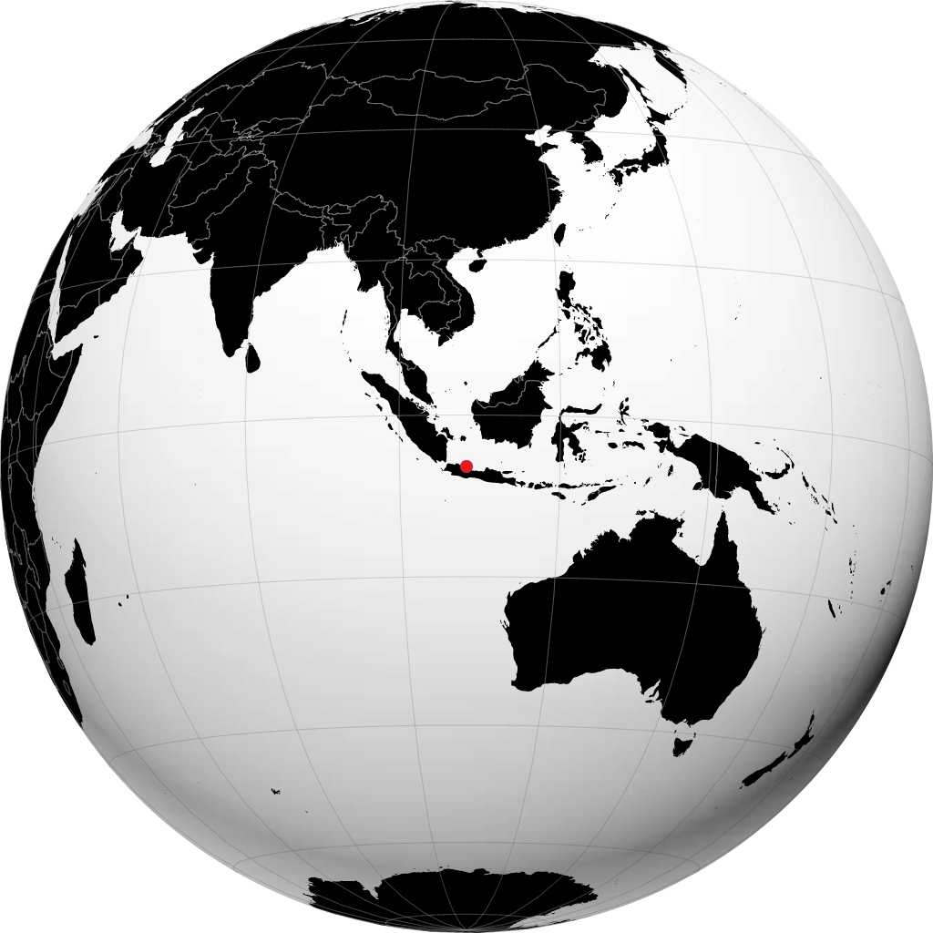 印德拉马尤 在地球仪上