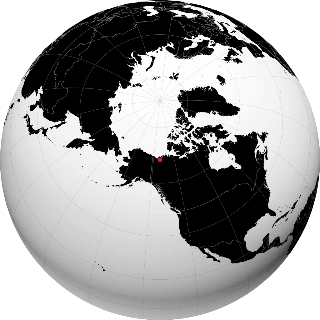 伊努维克 在地球仪上