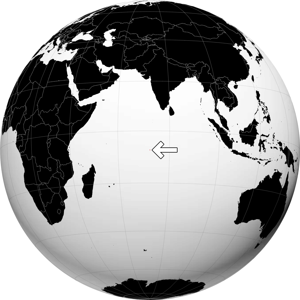 查戈斯 在地球仪上