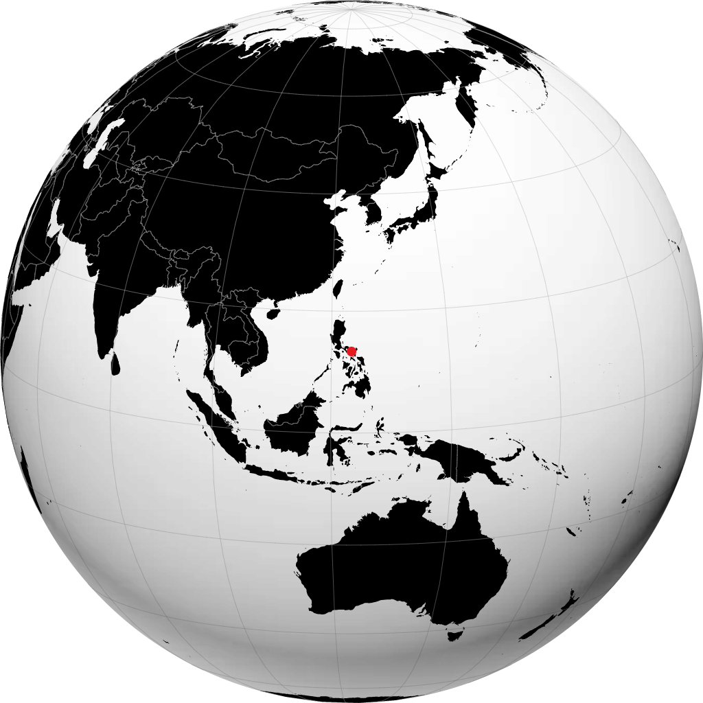 伊里加市 在地球仪上