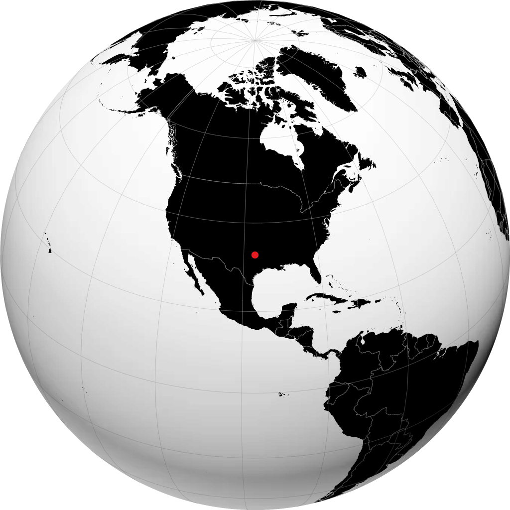 欧文 在地球仪上
