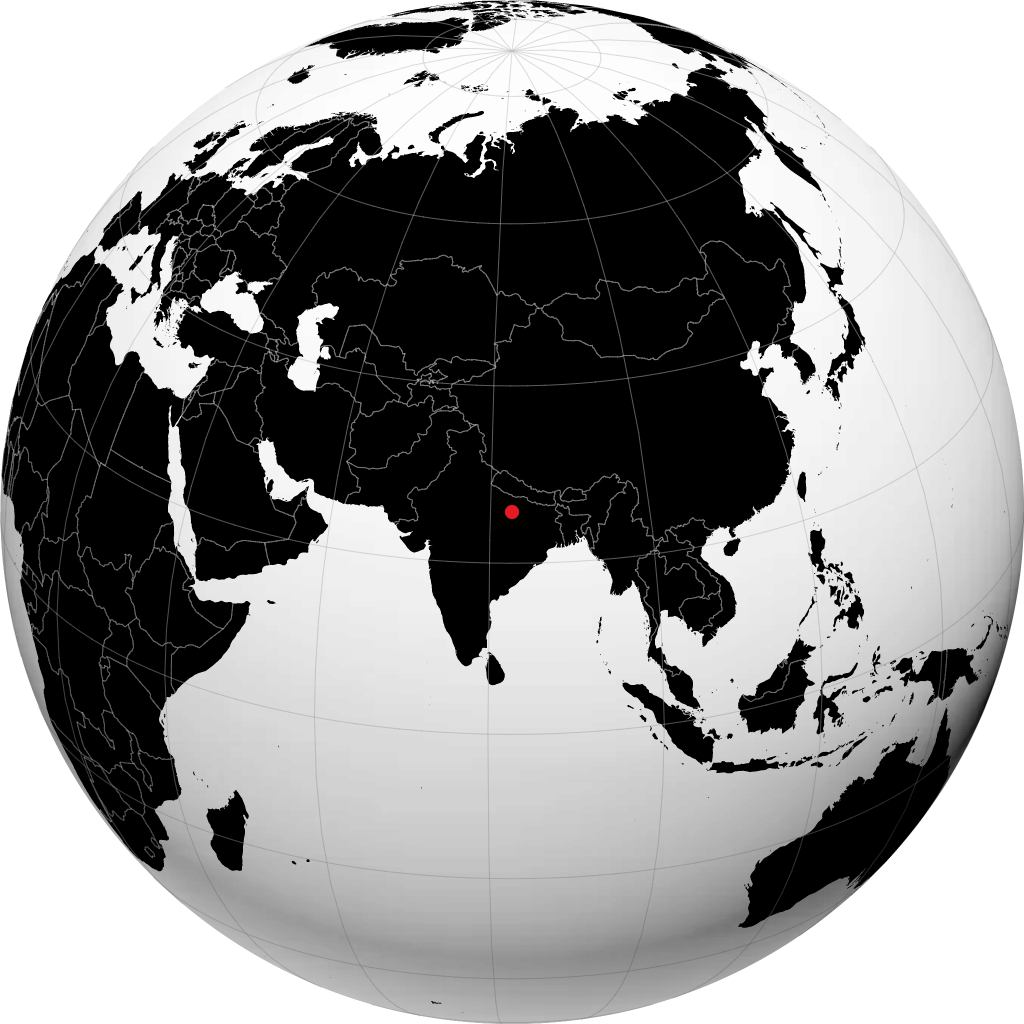 乔恩布尔 在地球仪上