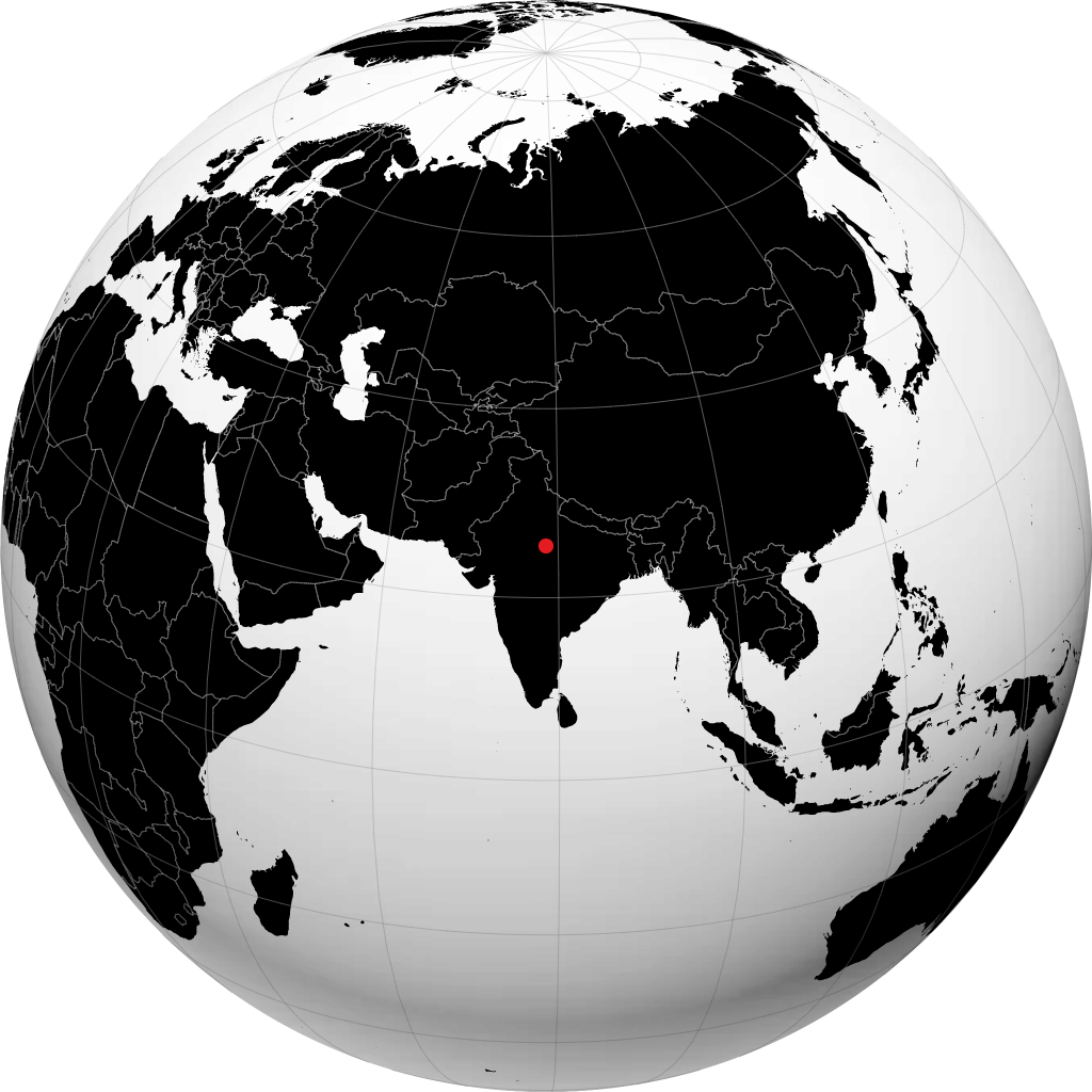 詹西 在地球仪上