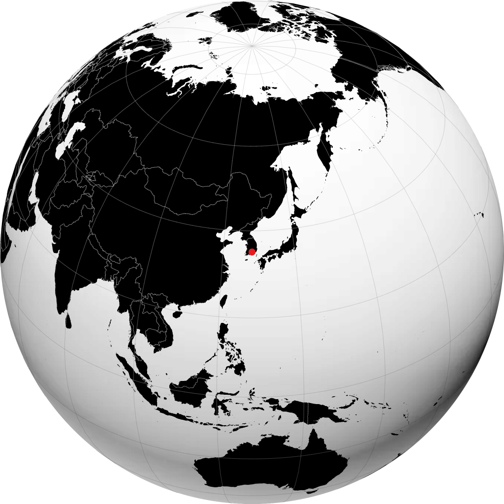 晋州 在地球仪上