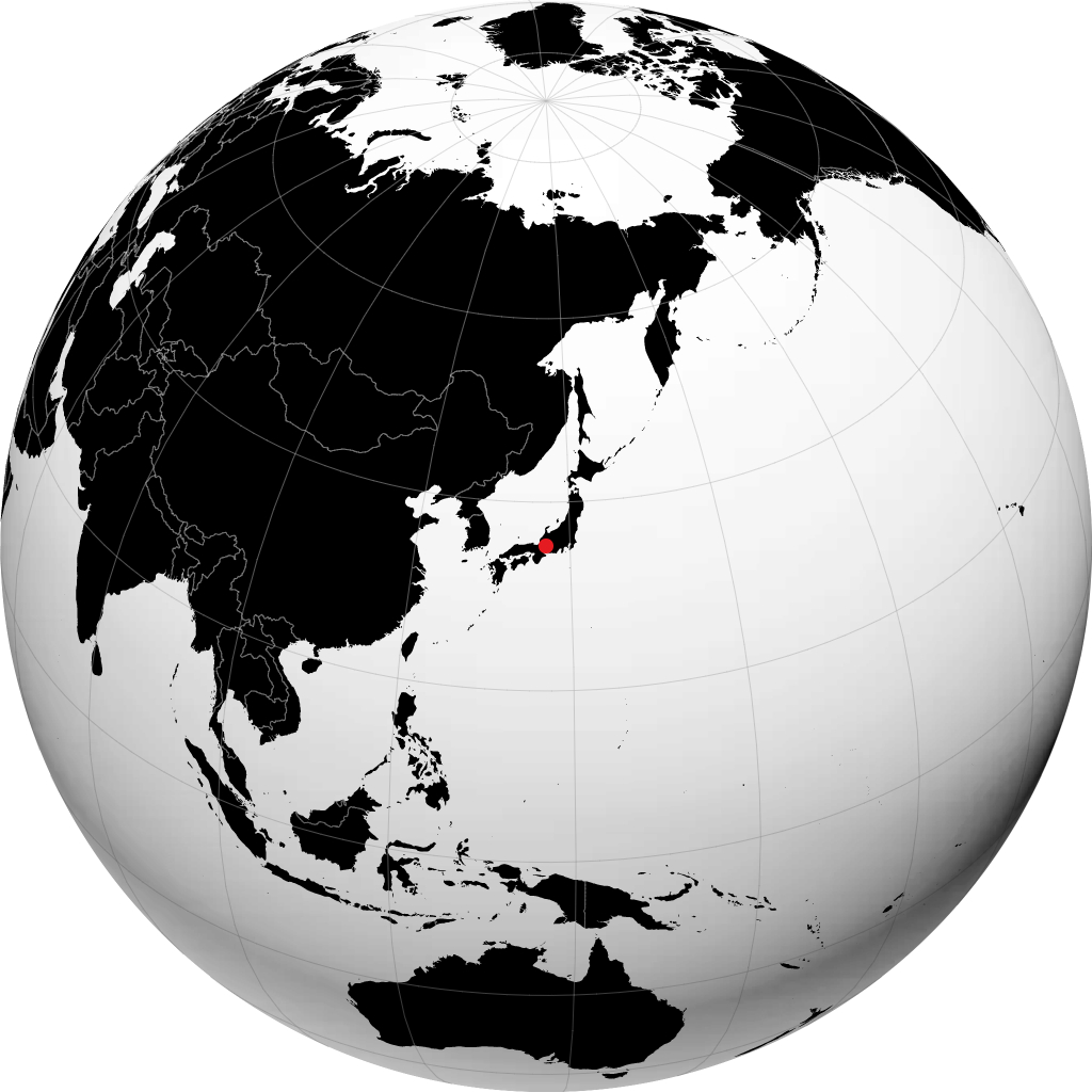 各务原市 在地球仪上