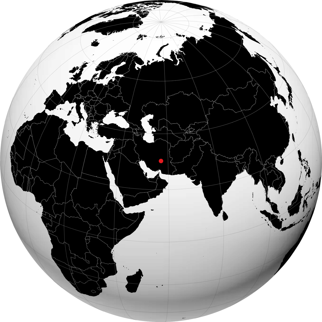 克尔曼 在地球仪上