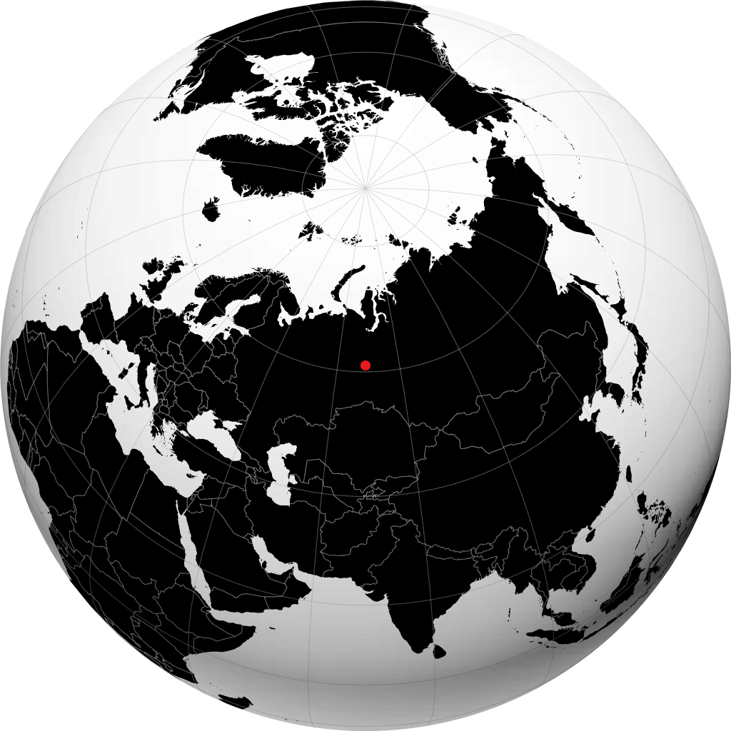 汉季-曼西斯克 在地球仪上