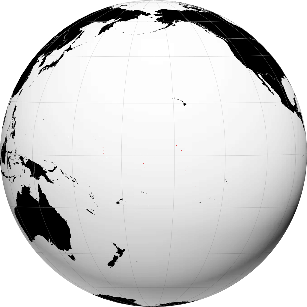 基里巴斯 在地球仪上