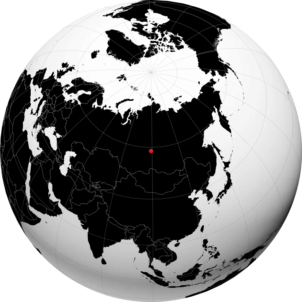 科金斯克 在地球仪上