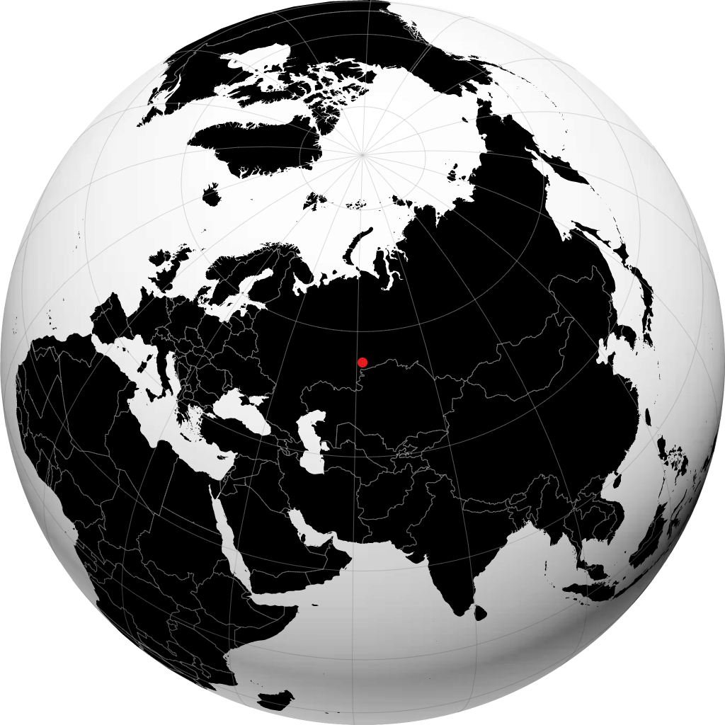 科佩伊斯克 在地球仪上