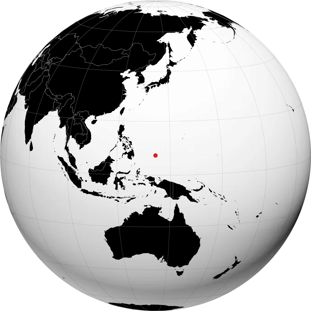 科罗尔 在地球仪上