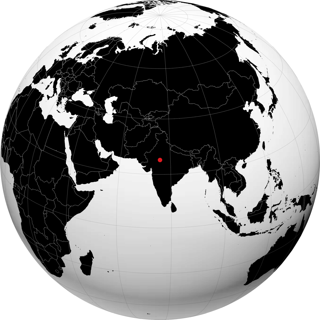 科塔 在地球仪上