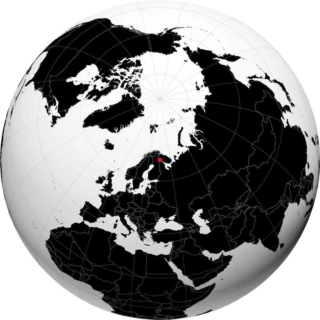 科夫多尔 在地球仪上