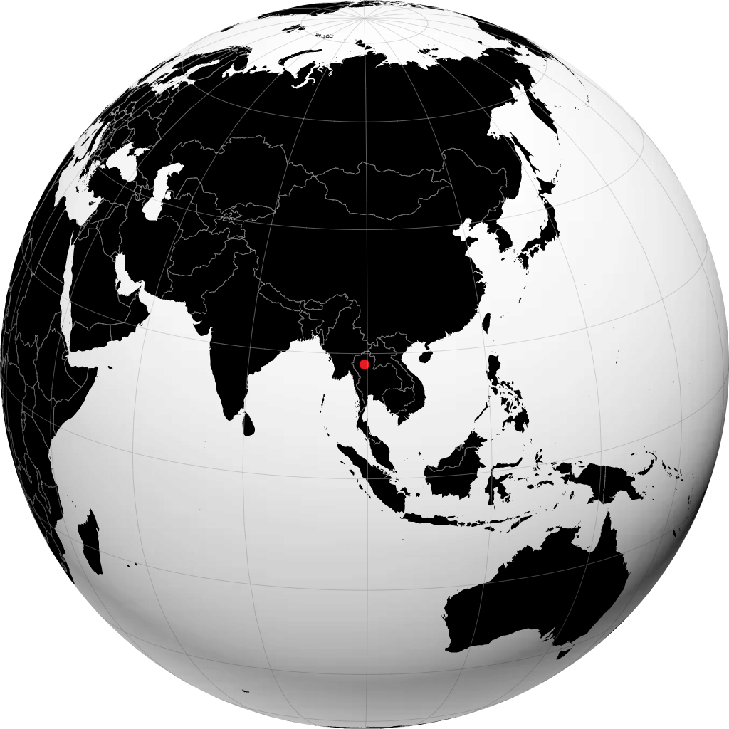 南邦 在地球仪上