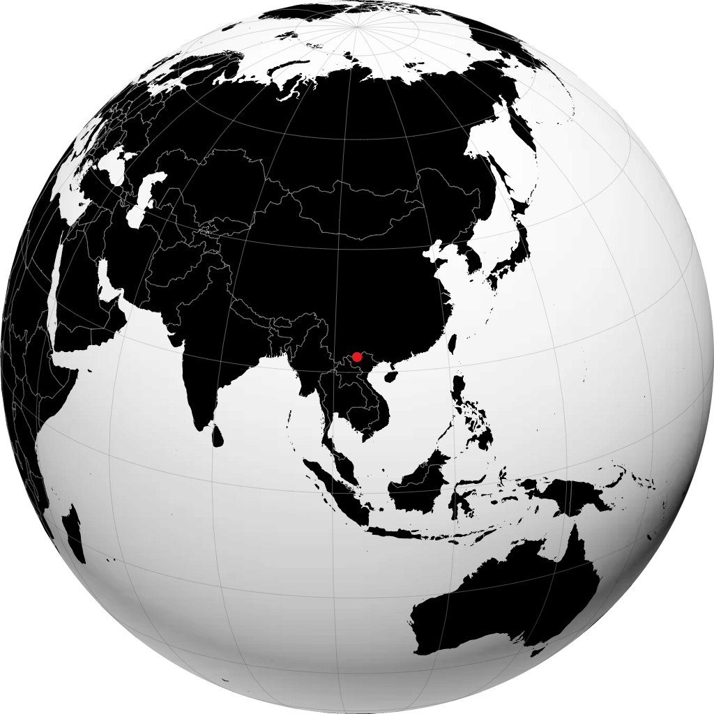老街 在地球仪上