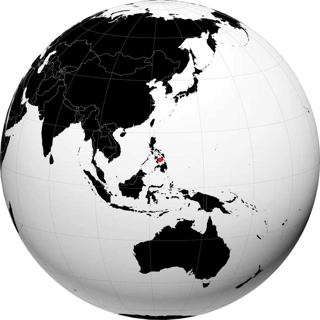 拉普拉普市 在地球仪上